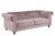 Dkton Luxusní sedačka Ninetta Chesterfield světle růžová