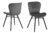 Dkton Moderní jídelní židle Alejo tmavě šedá – Skladem