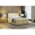 Čalouněná postel bez úložného prostoru VIERA 120×200 cm Krémová