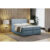 Čalouněná postel bez úložného prostoru VIERA 140×200 Modrá
