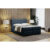 Čalouněná postel bez úložného prostoru VIERA 200×200 cm Tmavě modrá