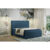 Čalouněná postel CESAR včetně úložného prostoru 160×200 Modrá