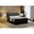 Čalouněná postel bez úložného prostoru VIERA 200×200 cm Černá