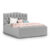 Čalouněná postel RIVA 160×200 cm Světle šedá