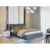 Čalouněná postel OTTO rozměr 140×200 cm Tmavě šedá