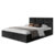 Čalouněná postel PORTO rozměr 180×200 cm Černá