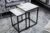 LuxD Sada odkládacích stolků Latrisha 40 cm bílá – vzor mramor