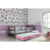 Dětská postel s výsuvnou postelí ERYK 200×90 cm Ružové Šedá