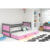 Dětská postel s výsuvnou postelí RICO 190×80 cm Ružové Šedá