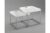 LuxD Set odkládacích stolků s táckem Factor, bílý, 2 ks