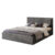 Čalouněná postel SOAVE rozměr 180×200 cm Tmavě šedá